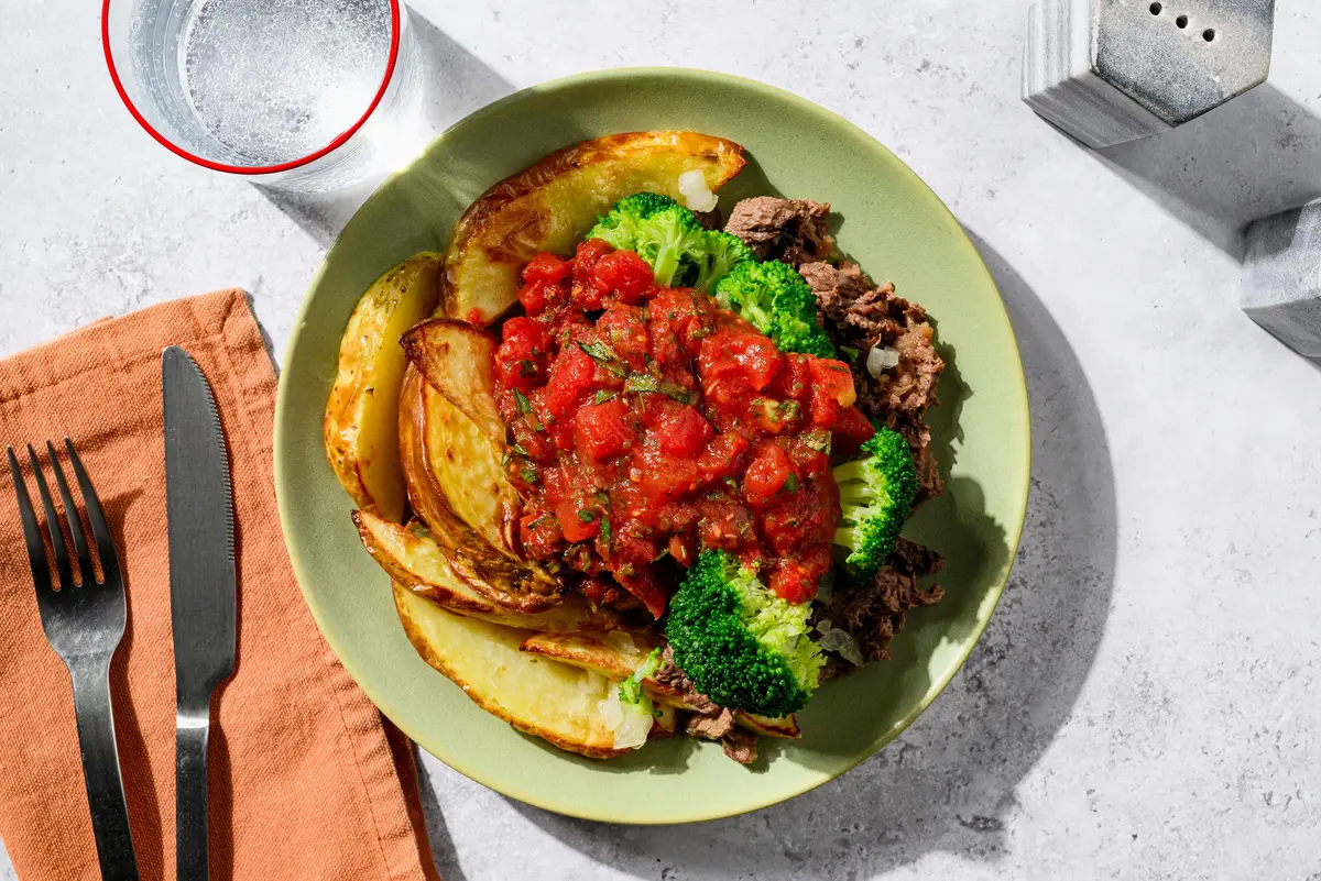 Oksekød i tomatragout